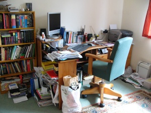 Cramped home office
